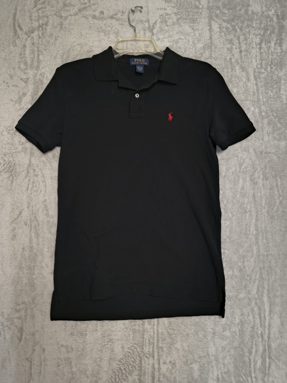 Polo by Ralph Lauren Black Polo with Red Embroidered Pony